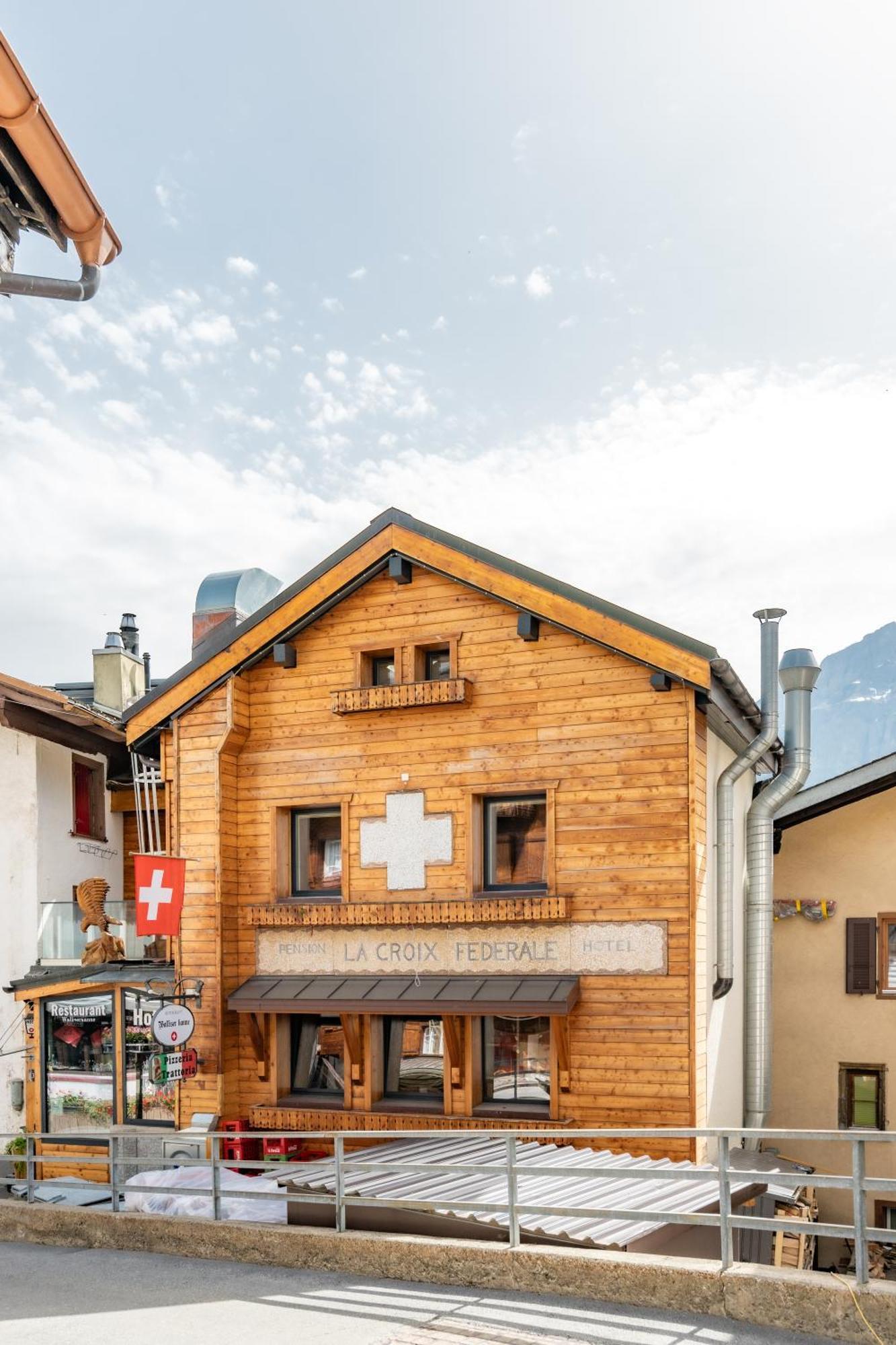 Hotel De La Croix-Federale Leukerbad Exteriör bild